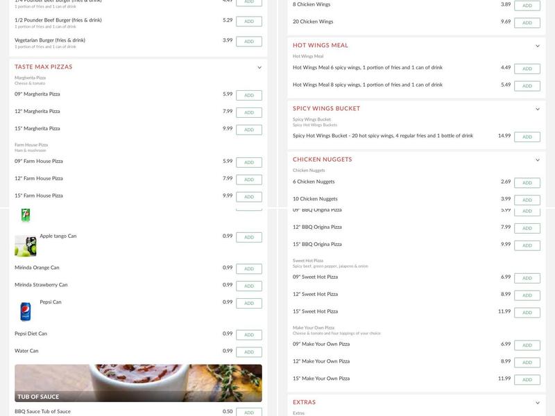 Fes Fried Chicken LTD Menu