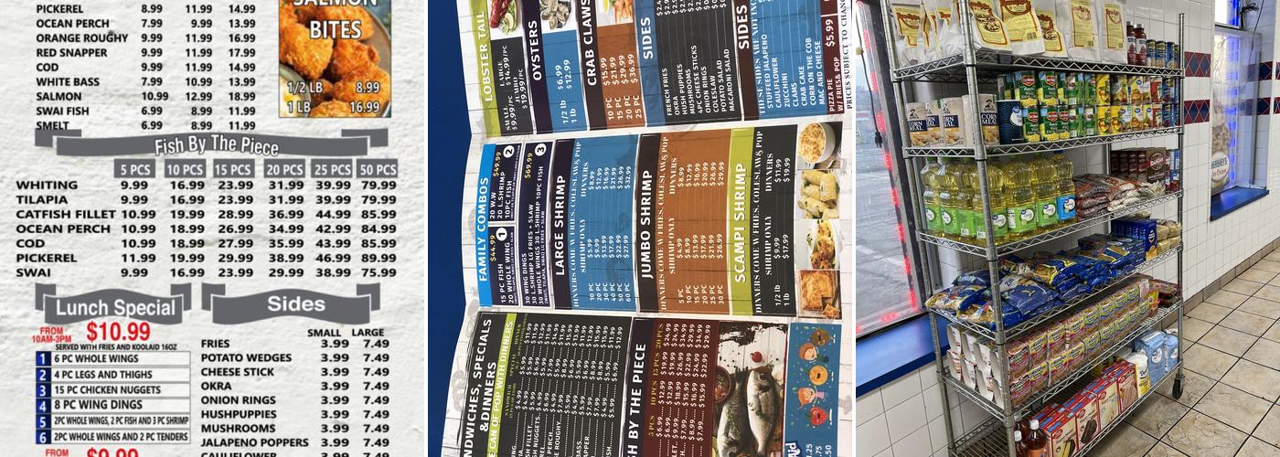 Hook Fresh Fish & Chicken Menu