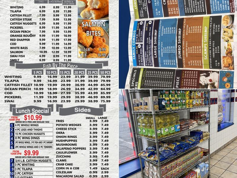 Hook Fresh Fish & Chicken Menu