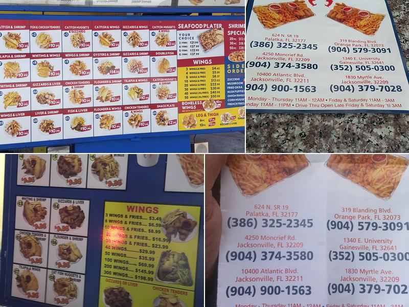 Hook Fish & Chicken Menu