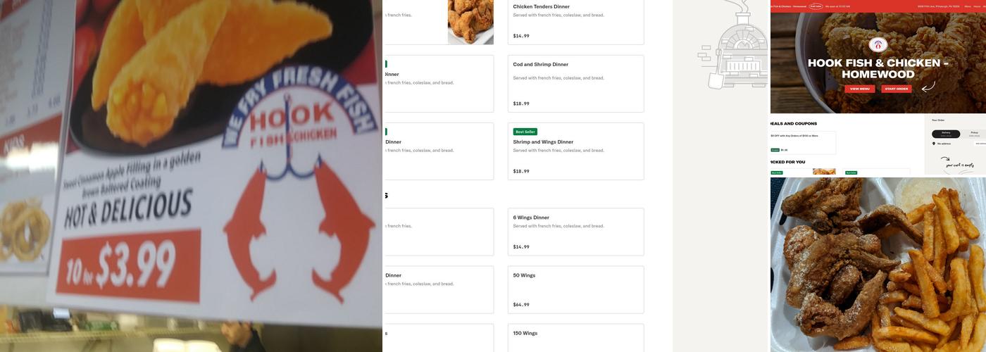 Hook Fish & Chicken - Homewood Menu