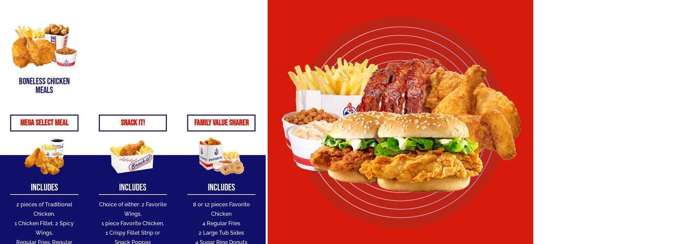 Favorite Chicken & Ribs Edmonton Green Menu