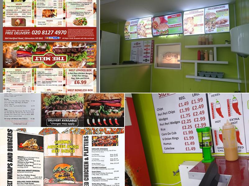 The Melt Peri Peri Menu