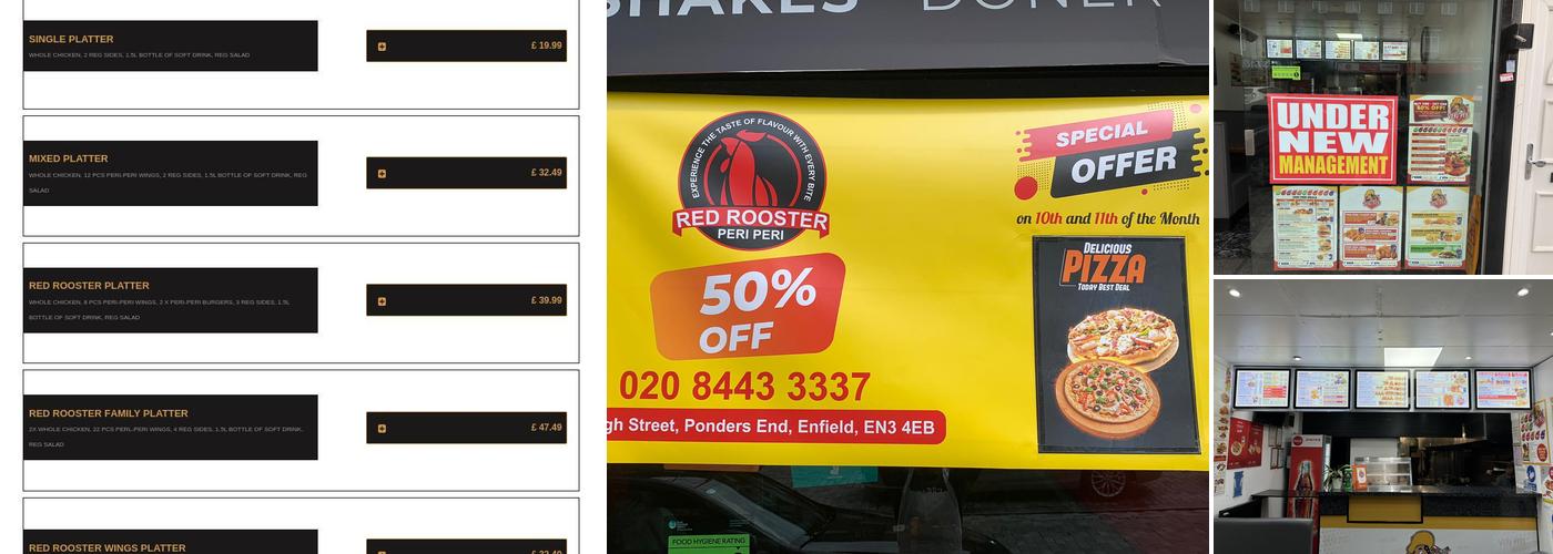 Red Rooster Peri Peri Menu