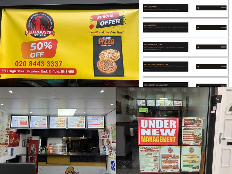 Red Rooster Peri Peri Menu