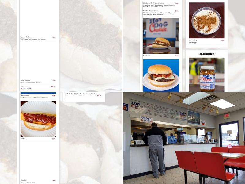 Hot Dog Charlie's Rensselaer Menu