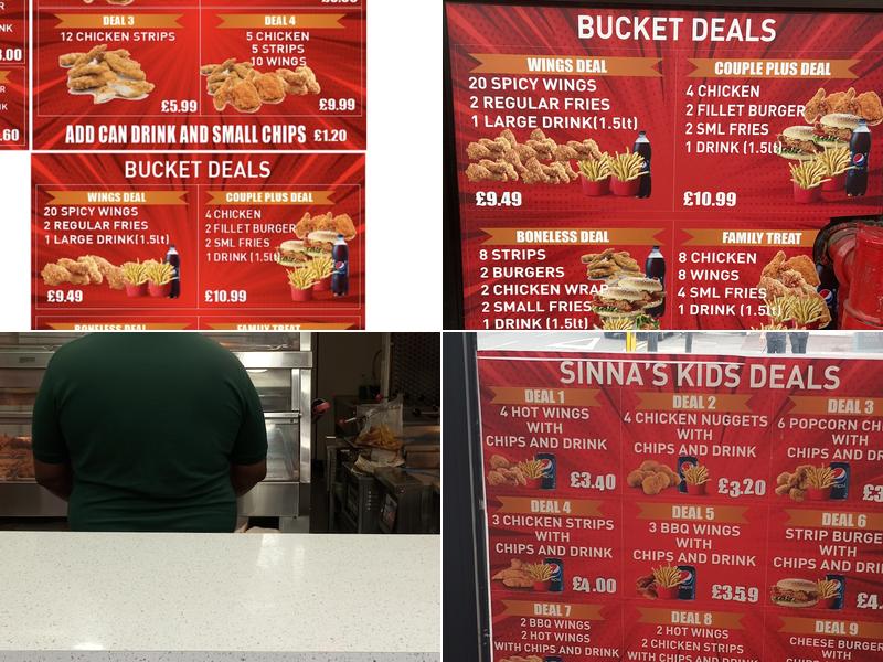 SINNA'S CHICKEN Menu