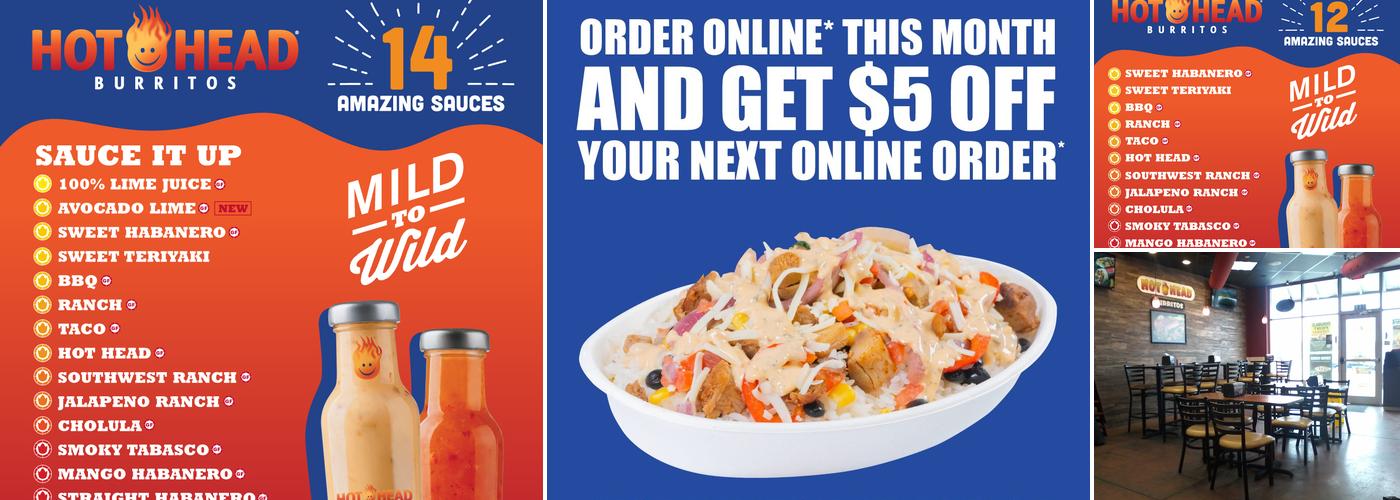 Hot Head Burritos Menu