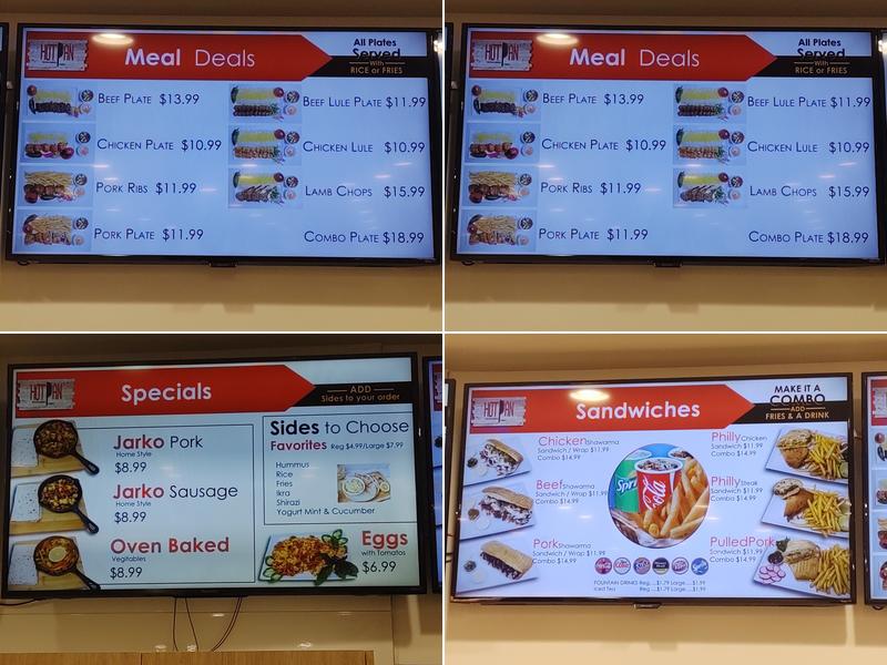 Hot Pan Shawarma Grill Menu