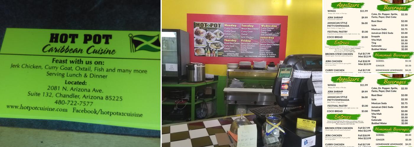 Hot Pot Caribbean Cuisine Menu