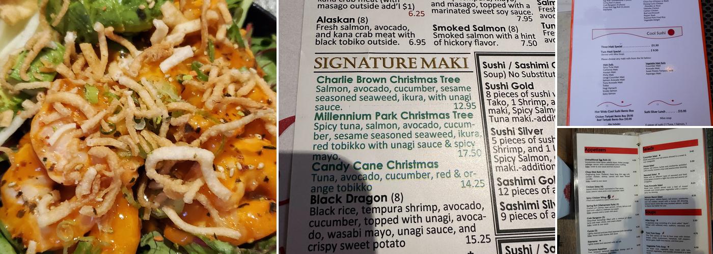 Hot Woks Cool Sushi Menu