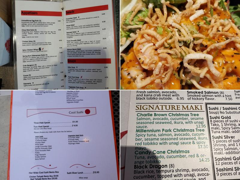 Hot Woks Cool Sushi Menu