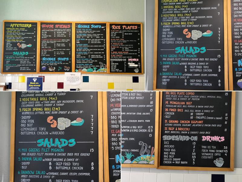 Noodle Time Menu