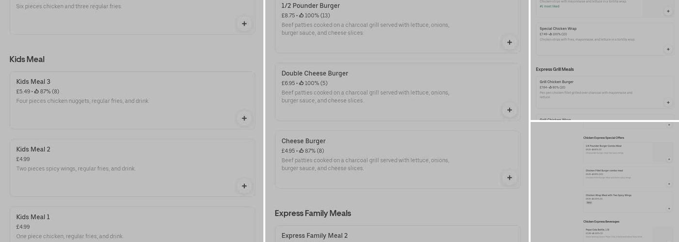 Chicken Express Menu