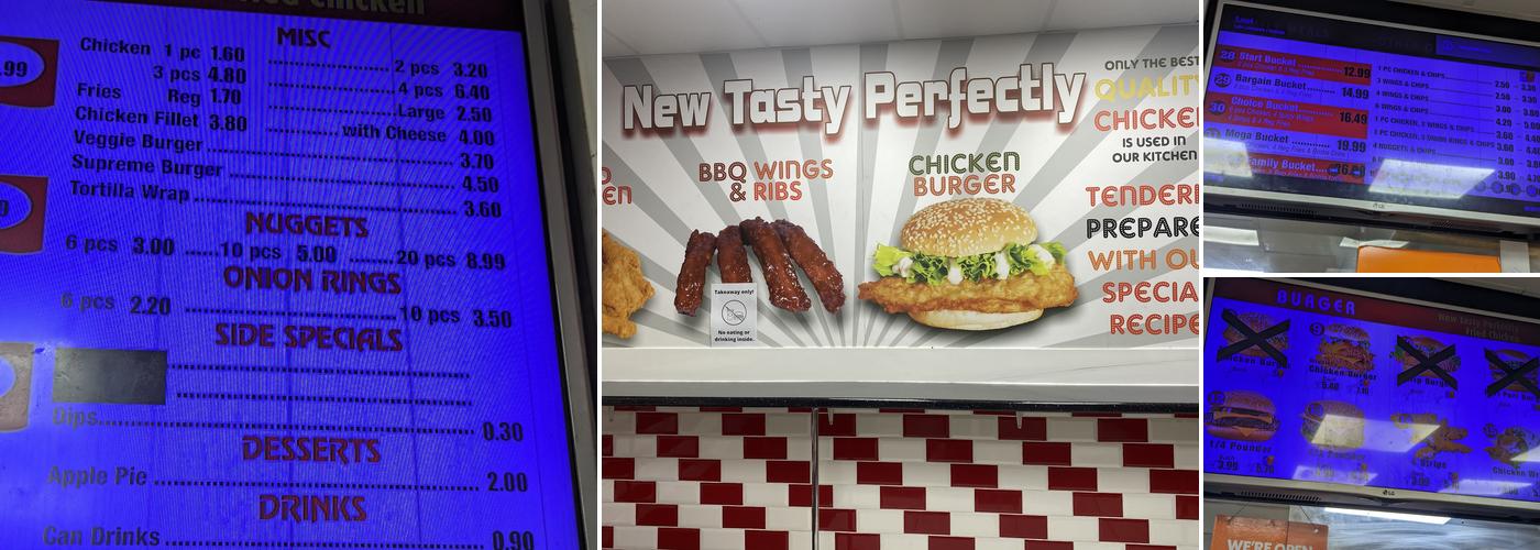 New Tasty Perfectly Fried Chicken Menu