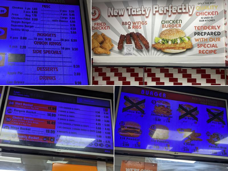 New Tasty Perfectly Fried Chicken Menu