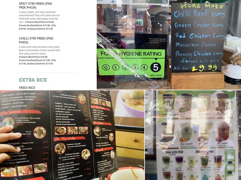 Lek's Thai Food Menu