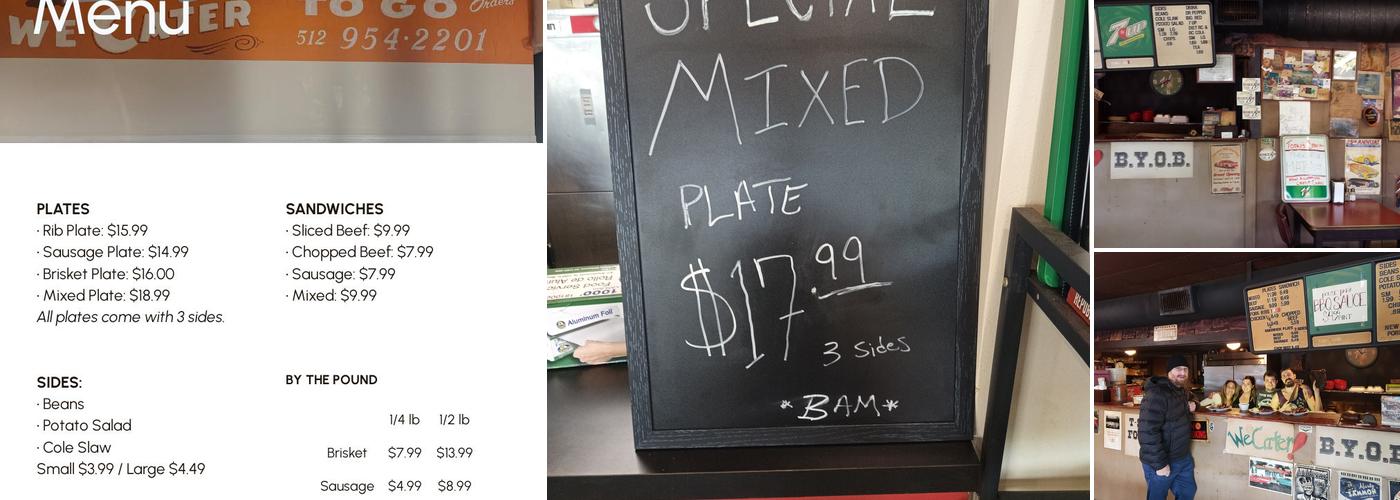 House Park Bar-B-Que Menu