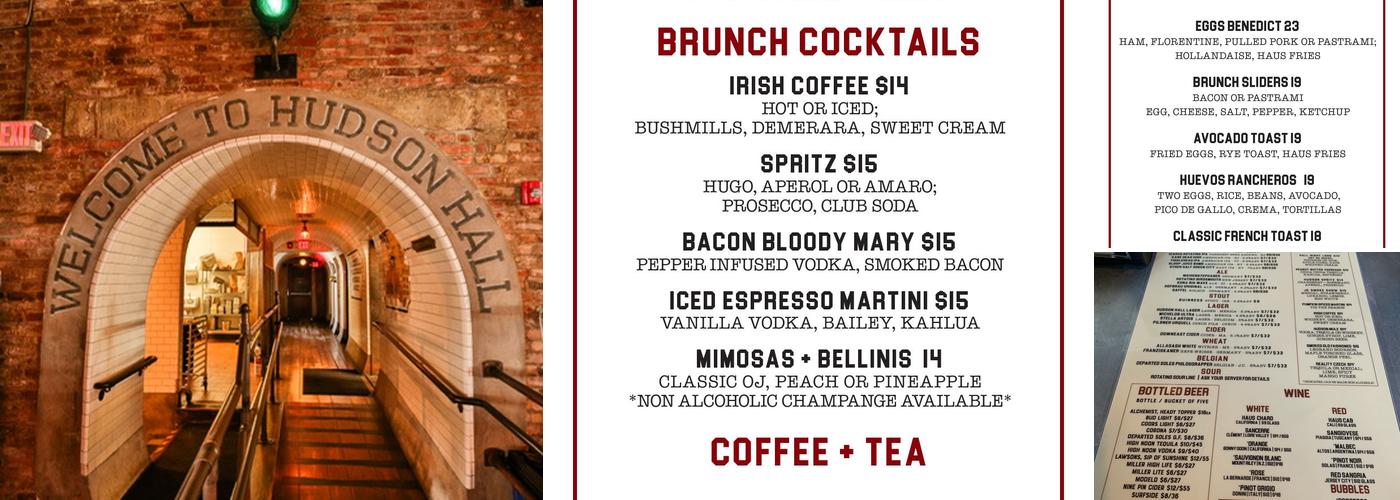 Hudson Hall Menu