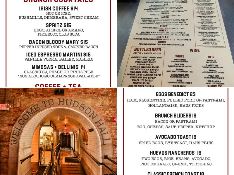 Hudson Hall Menu