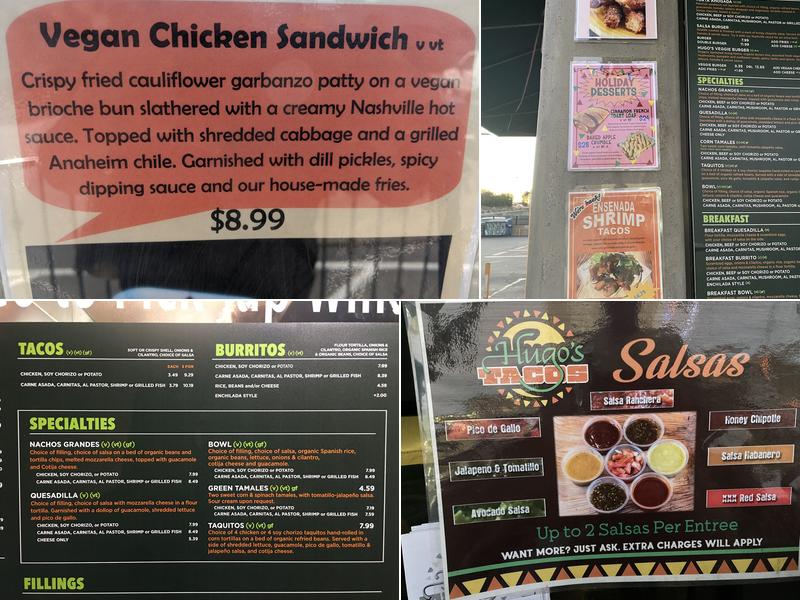 Hugo's Tacos Studio City Menu