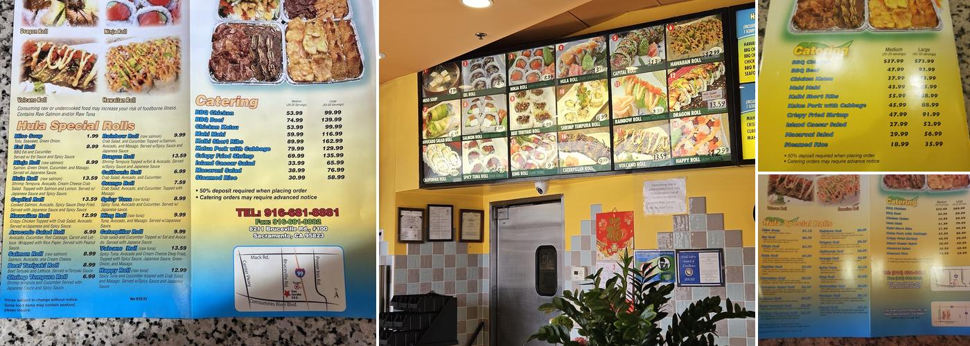 Honu Hawaiian BBQ Menu