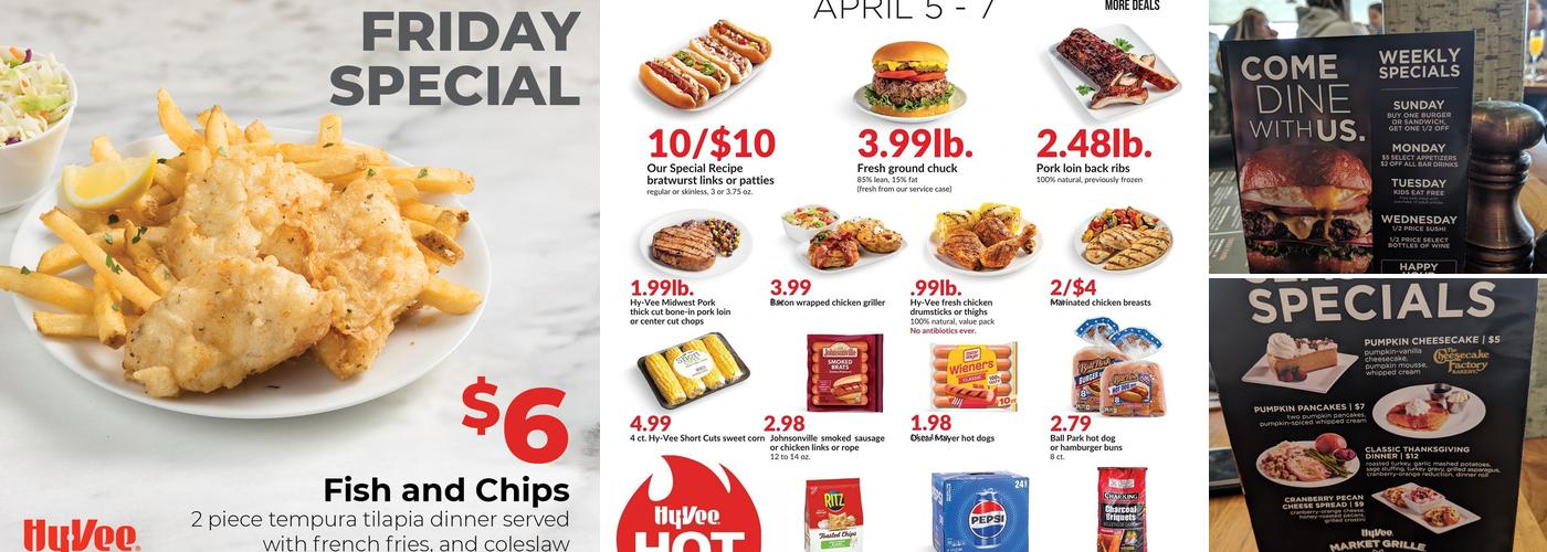 Hy-Vee Market Grille Cedar Rapids Menu