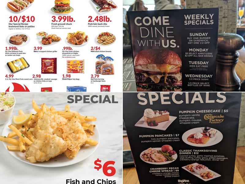 Hy-Vee Market Grille Cedar Rapids Menu