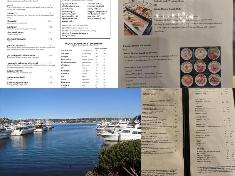 I Love Sushi on Lake Union Menu