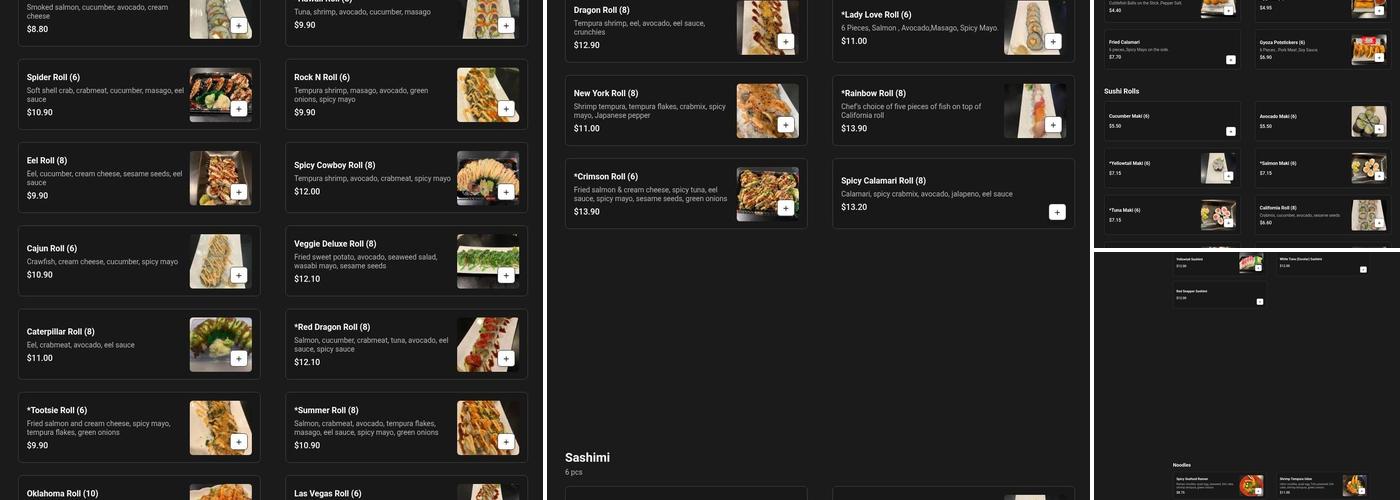 I Sushi Menu