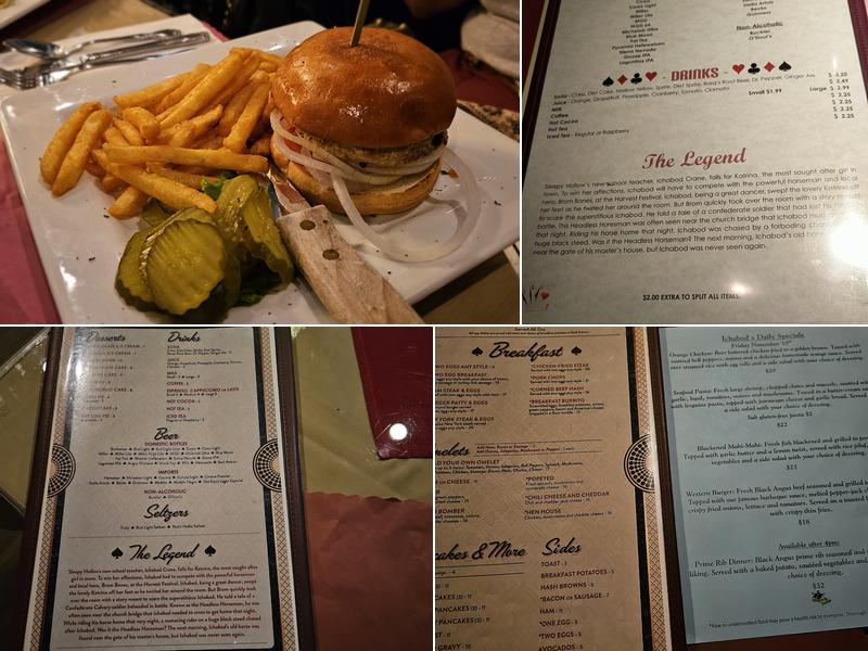 Ichabod's Lounge and Restaurant Menu