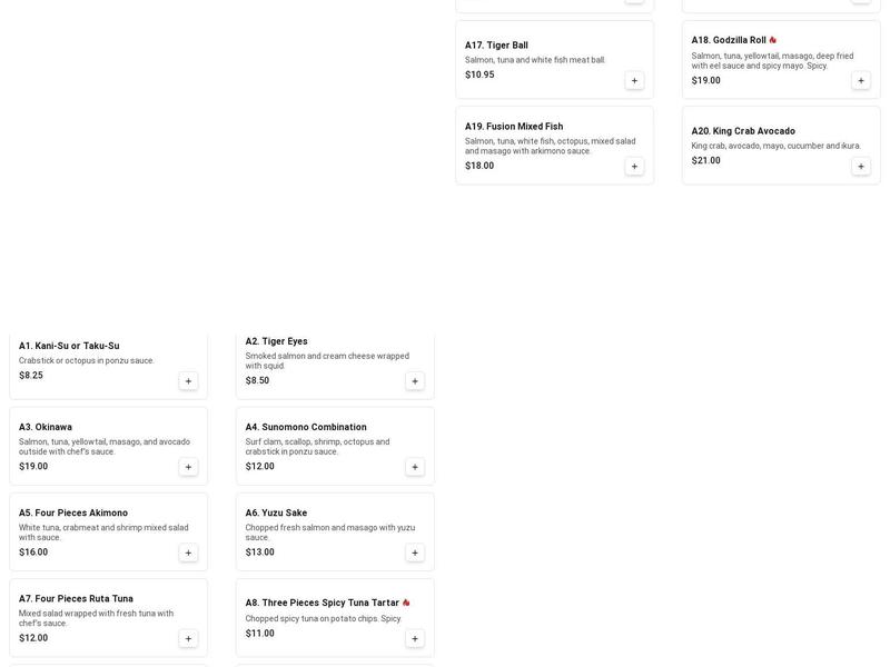 Ichi Sushi (Brooklyn) Menu