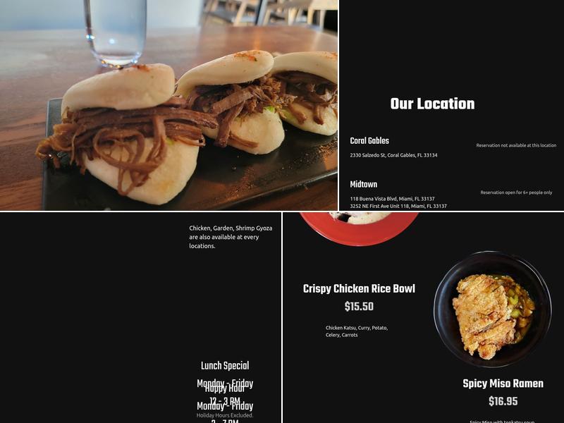 Ichimi (Coral Gables) Menu