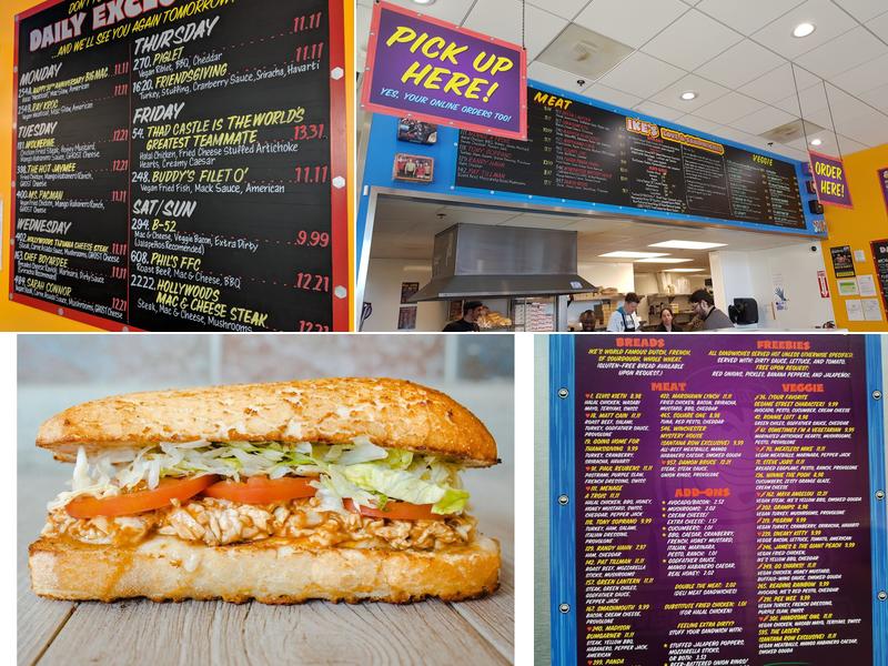 Ike's Love & Sandwiches Menu