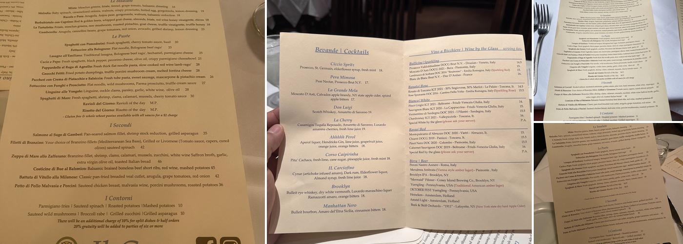 Il Corso Menu
