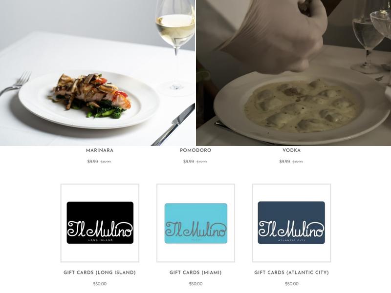 Il Mulino New York - Uptown Menu