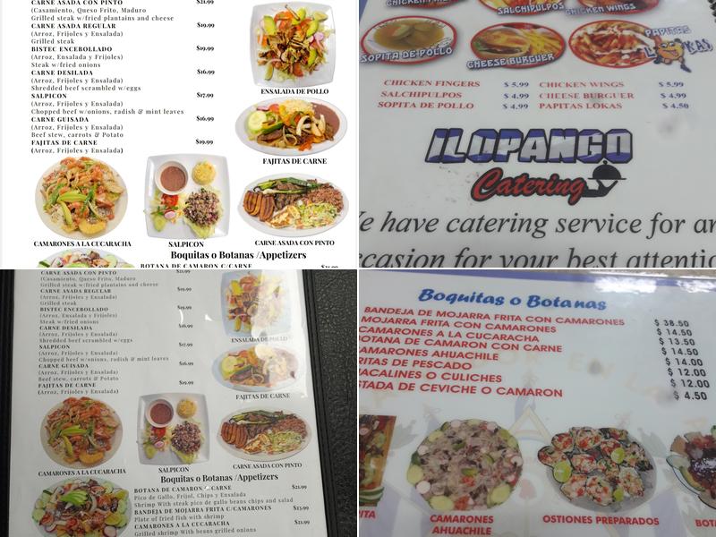 Ilopango Salvadorean Grill Menu
