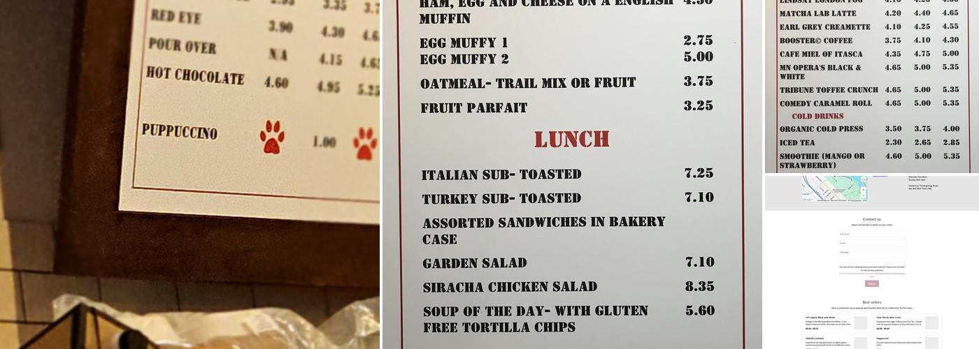 In The Loop Coffee Co. Menu