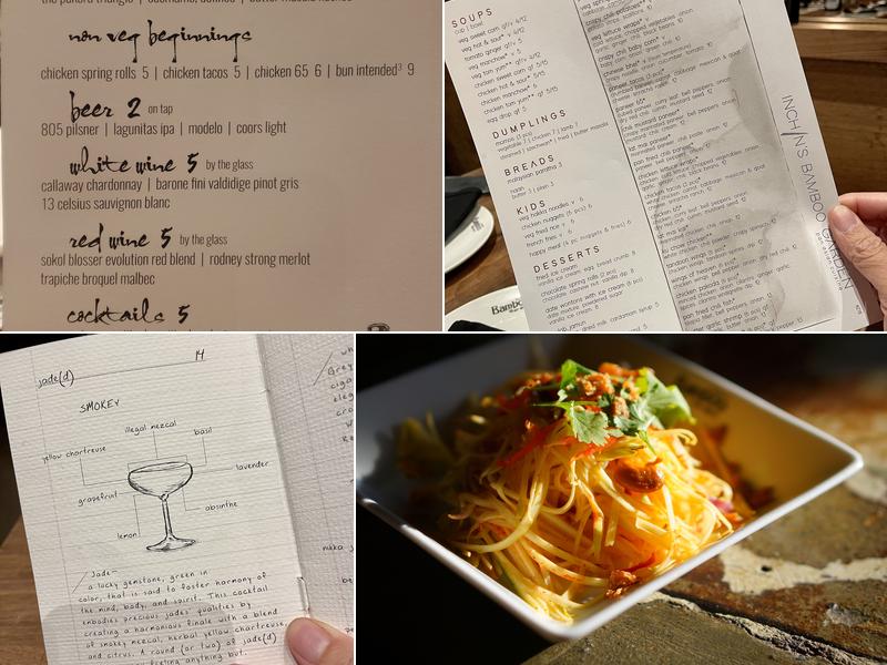 Inchin’s Bamboo Garden Menu
