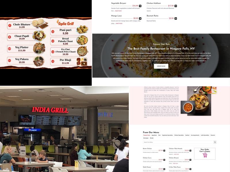 India Grill Menu