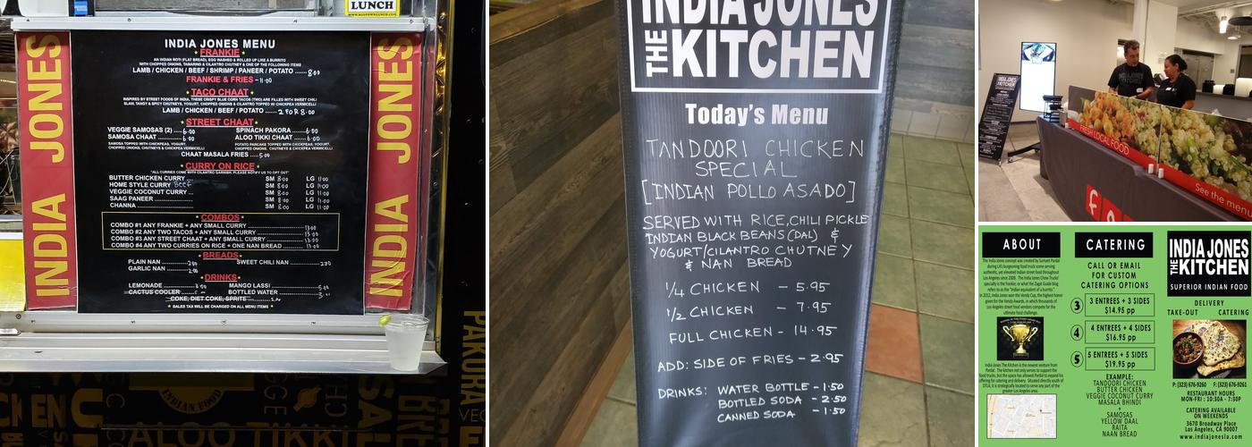 I Jones Catering Kitchen Menu