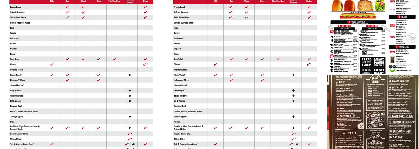 Jimmy John's Menu