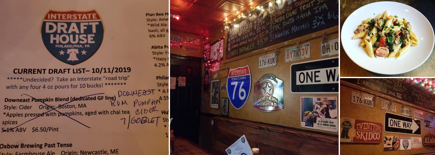 Interstate Drafthouse Menu