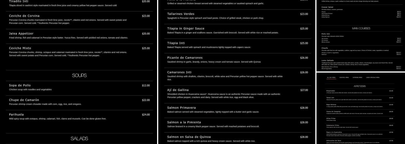 Inti Menu