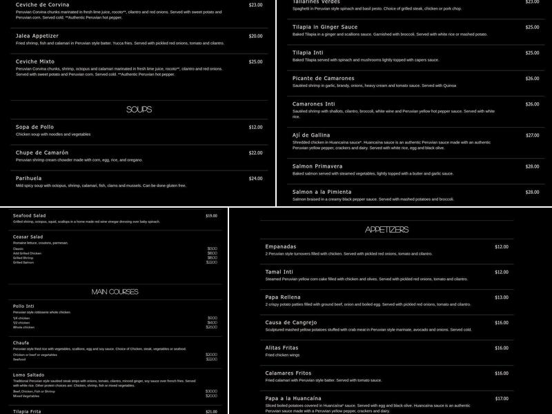 Inti Menu