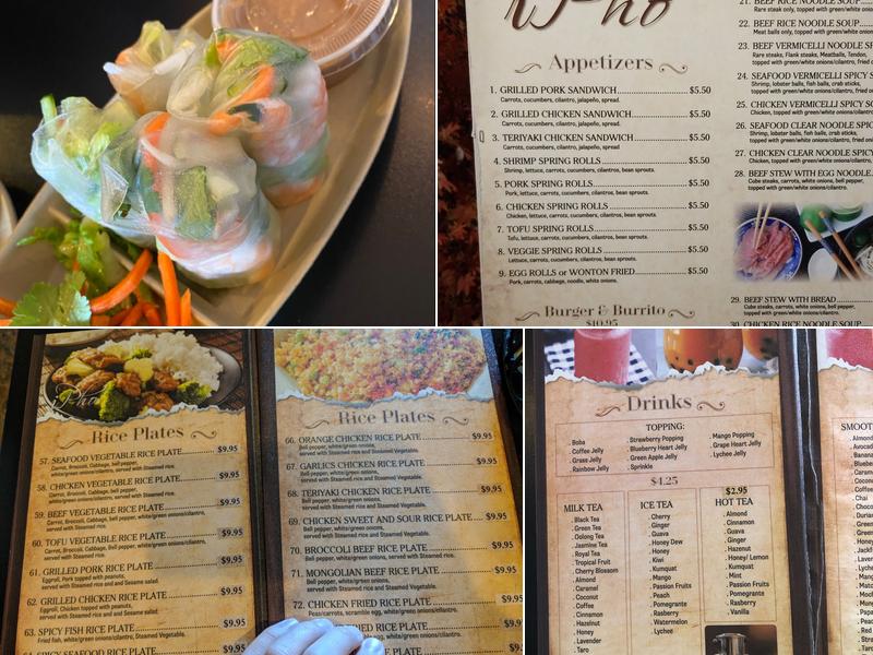 iPho Vietnamese Noodle House Menu