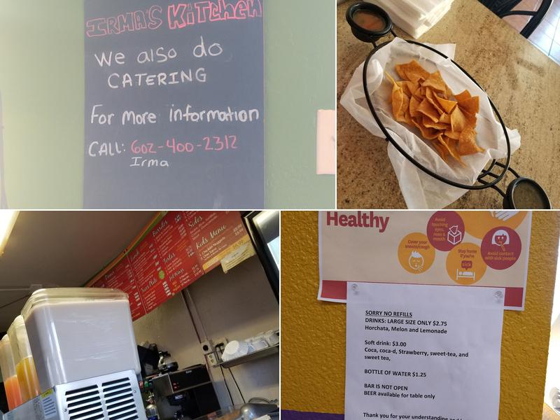 Irma's Kitchen LLC Menu