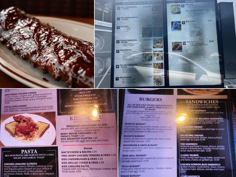 Iron Grill Barbecue & Brew Menu