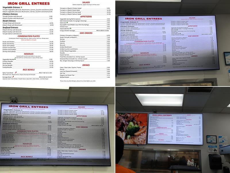 Iron Grill Japanese Express Menu