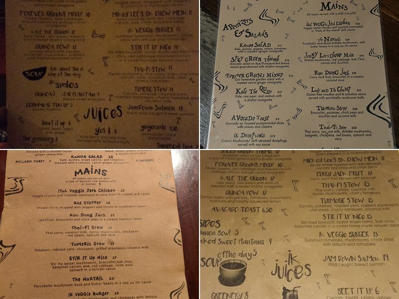 Ital Kitchen Menu